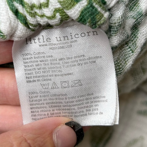 Little Unicorn Tropical Leaf Changing Pad Cover - Picture 7 of 7